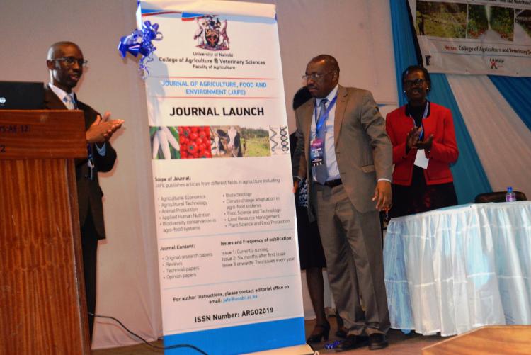 Launch of Faculty of agriculture Journal by Prof. Madara Ogot