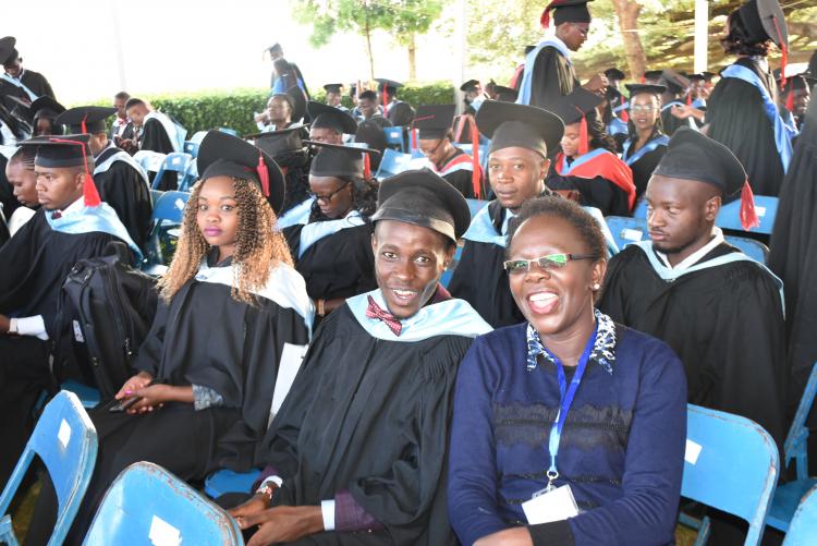 Graduands ready for the conferment of Degrees