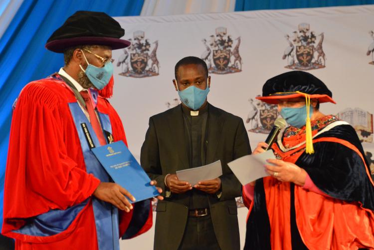 The University of Nairobi Charter, 2013 handed over to the Vice Chancellor